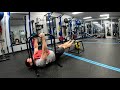 PULL WORKOUT: 1-arm landmine row, Incline Dumbbell Row 100's x 15, Inverted Row, TRX work