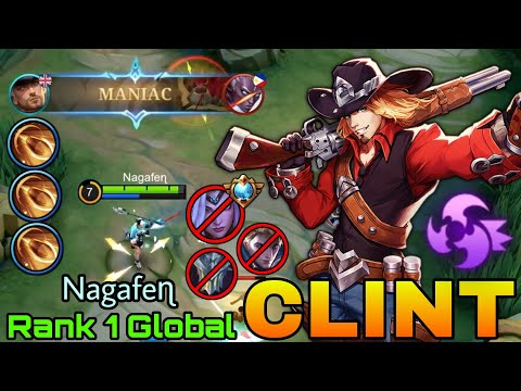 MANIAC! Clint Deadly Bullet Shot! - Top 1 Global Clint by Nagafeɳ - Mobile Legends