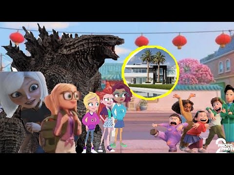 Godzilla, Susan Ginormica, Sam Sparks, Polly, Shani Lila Says Goodbye Mei Lee, Friends and Ming Lee