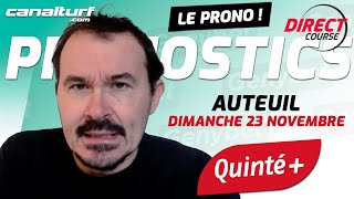 emission video des courses turf pmu du Dimanche 23 novembre 2025