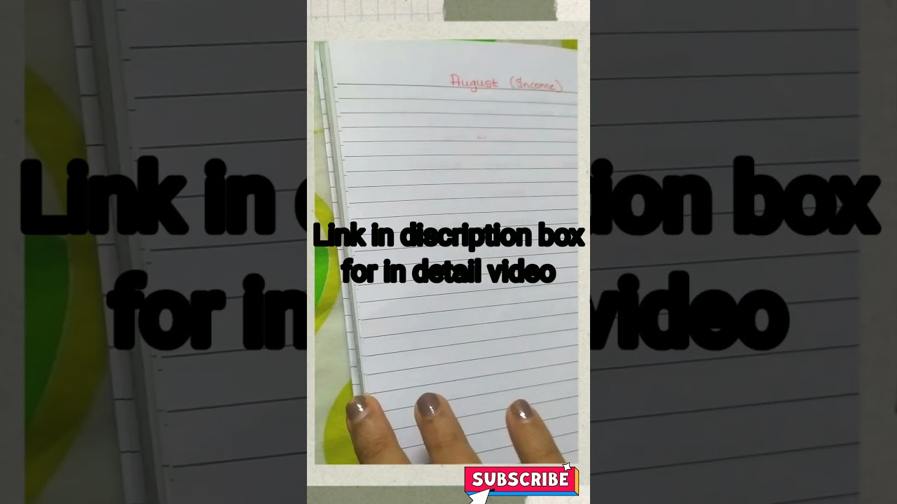 DIY income expense tracker