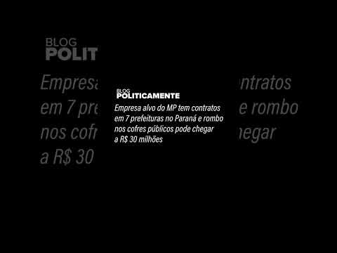 MP tem imagens da divisão da propina em Fazenda Rio Grande