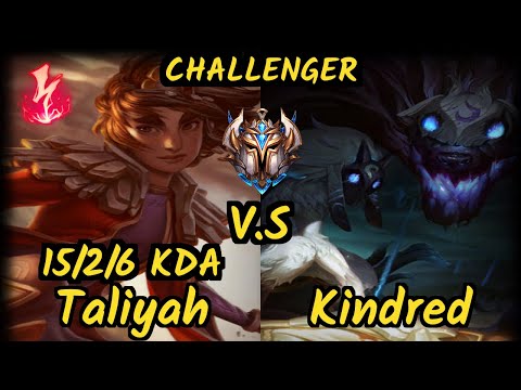 ROG Nji (TALIYAH) vs KINDRED - 15/2/6 KDA JUNGLE CHALLENGER GAMEPLAY - EUW