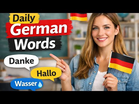 20 German Words You’ll Use Every Day | A1 | Vocabulary for Beginners ✅