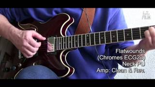Video thumbnail for Roundwound vs. Halfwound vs. Flatwound (Semi-acoustic Guitar) by LZFILM