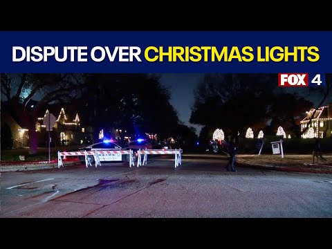 Viral Christmas display leads to neighborhood standoff