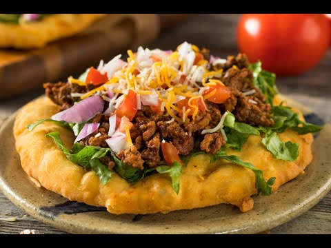 Navajo Tacos Piled High With Hearty Chili and Toppings