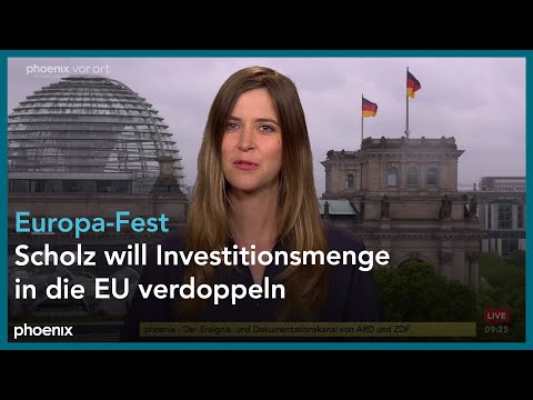 phoenix nachgefragt mit Valerie Höhne zum Europa-Fest am 28.05.24