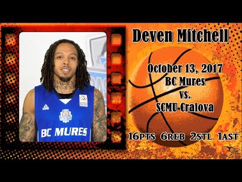 2017.10.13 Deven Mitchell vs. SCMU Craiova - ST2