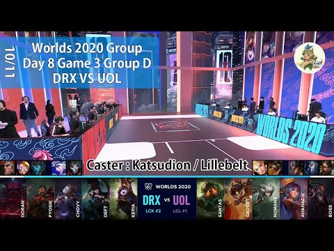 DRX(Pyosik グレイブス) VS UOL(AHaHaCiK リリア) ハイライト D8G3 Group D - Worlds 2020 Group Stage