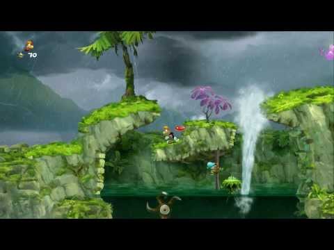 Rayman Legends 100% Walkthrough P. 45 - Jibberish Jungle - Geyser Blast / Hi-Ho Moskito!