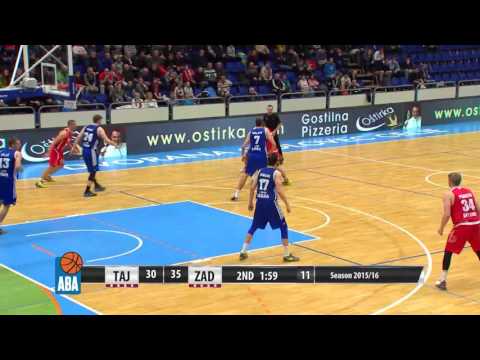 ABA Liga 2015/16 highlights: Tajfun - Zadar R19 (8.1.2016)