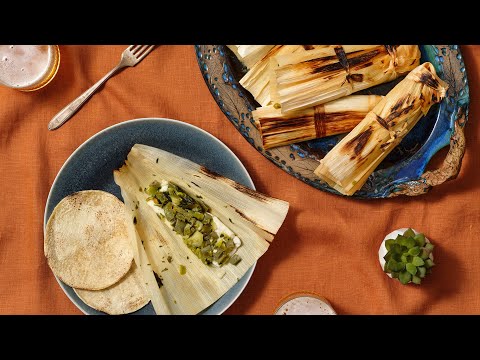 Pati Jinich - Tlapiques: Fish & Nopalitos Tamales (without masa!)