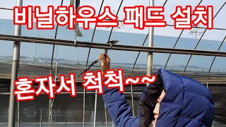 비닐하우스 패드설치 혼자서도 척척 비닐하우스 시공,공사,짓기 귀농,귀촌