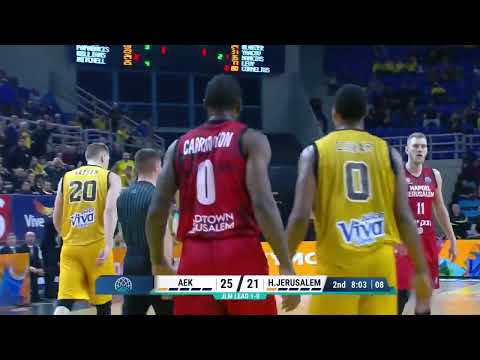 Tough Call 2: AEK vs Hapoel Bank Yahav Jerusalem - Blocking Foul