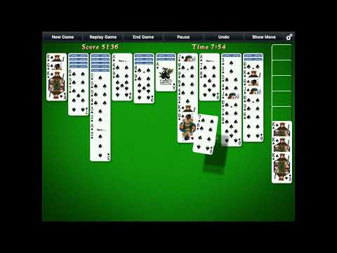 Solitaire City (Mac Version) - Spider Solitaire Longplay - Rule: 1