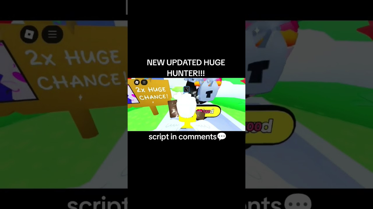 *NEW* Pet Simulator 99 script HUGE HUNTER 😮❤️ #script #roblox #ps99 #petsim99livegiveaway