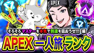 【APEXランク】一人旅到来！一体どうなる？そろそろ本気でマスターを狙いに行くかァ!?!? 編【ハセシン】Apex Legends