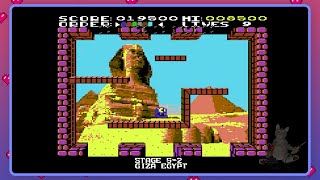 Randoom: Ancient Stones (C64) – Level 5: Giza, Egypt (Playthrough with Cheats)