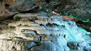 preview picture of video 'Kaklik Cave / Kaklık Mağarası - or underground Pamukkale, Denizli, Turkey, 5/26/2014'