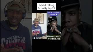 is nicki minaj really jay z    pitched her voice up and down    im shocked #shorts mp4
