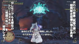 セレモニアル装備4部位使用でのゴグマジオスの討伐。