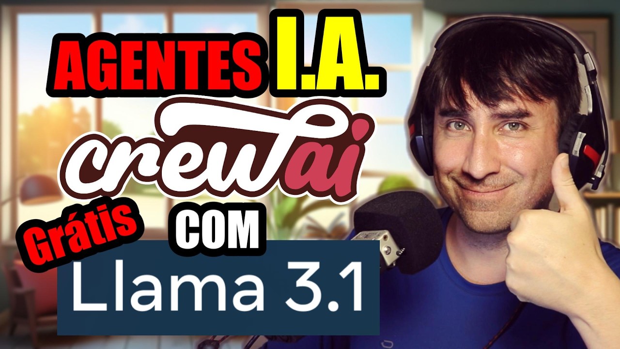 Como Criar Agentes CrewAI com LLama 3.1 da Meta No Seu Computador Totalmente de Graça