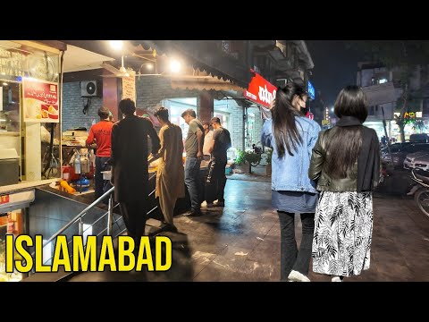 Islamabad Night Walk 2025 | Exploring I-8 Markaz in Stunning 4K UHD 🇵🇰