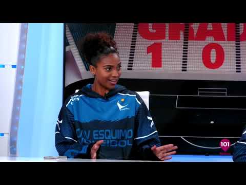 Entrevista a las jugadoras del Cajasol Voley Dos Hermanas en "Grada 101" de 101TV