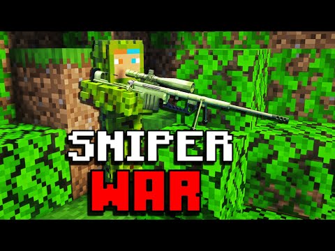 JUNGLE Warfare in Minecraft (Sniper Pov)