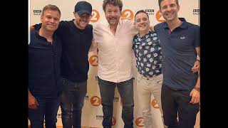 a1 interview and performing Take On Me live at BBC Raddio 2 Michael Ball Show Aug 26 2018