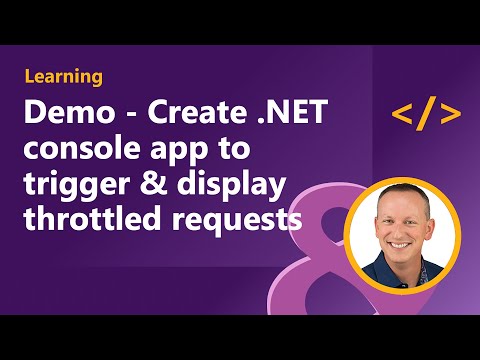 Demo Create NET console app to trigger and display throttled requests to Microsoft Graph