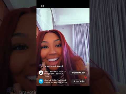 Yung Miami Caresha Brownlee Saturday instagram live video vlog new 
