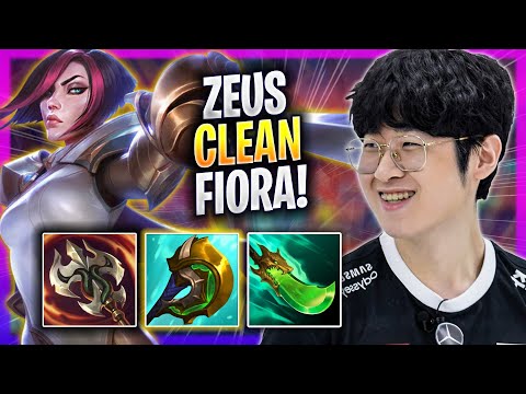 ZEUS IS SO CLEAN WITH FIORA! - T1 Zeus Plays Fiora TOP vs Aatrox! | Season 2023