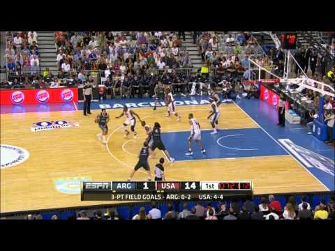 [HD] Kobe Bryant 18 Points vs Argentina - Highlights 22/07/2012
