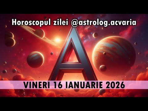 Venus in Varsator 💖 VINERI 16 IANUARIE 2026 ☯ HOROSCOPUL ZILEI  @astrolog.acvaria ​