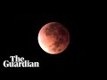 Timelapse Vision Of Rare Blood Moon Lunar Eclipse In New Zealand