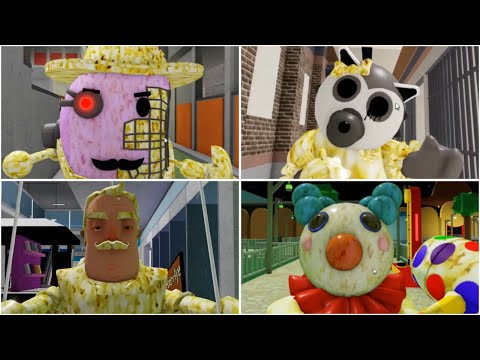 ROBLOX PIGGY NEW POPCORN JUMPSCARES - Roblox Piggy Book 2 rp