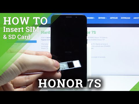 How to Insert SIM into HONOR 7S – Install SIM & SD Card