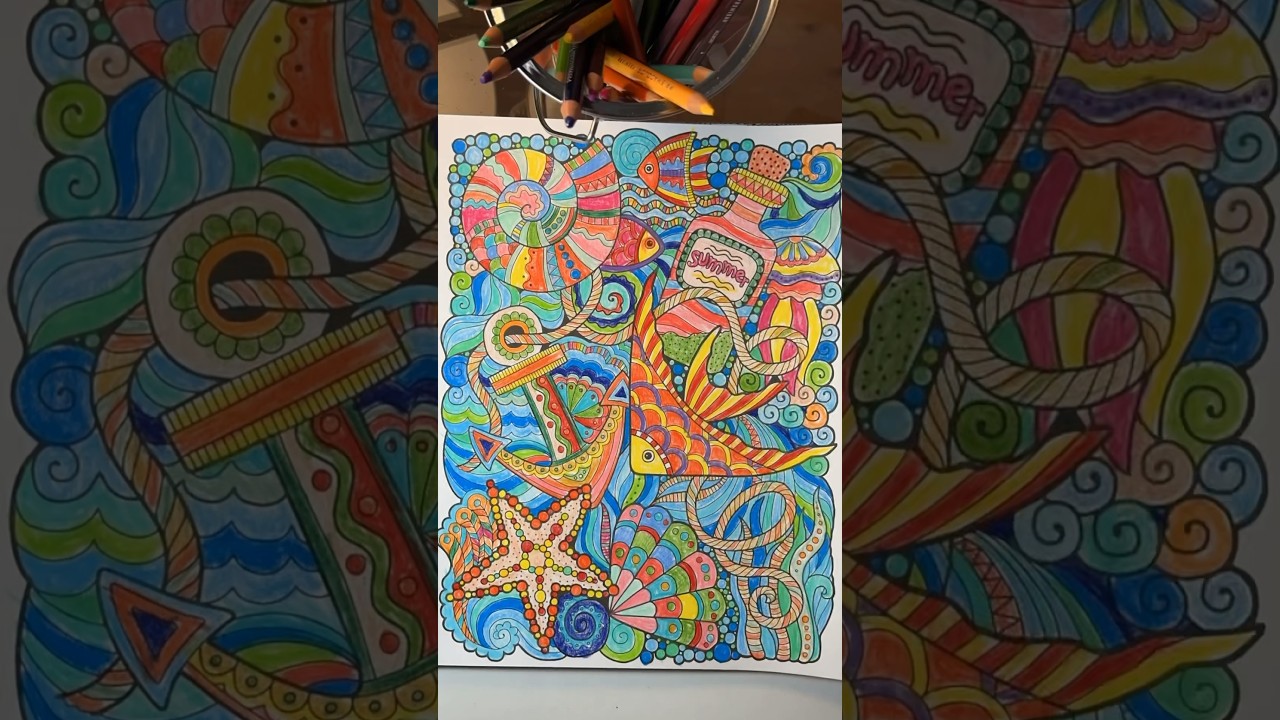 Coloring 🎨 Ocean 🌊 Relax  ☀️ Coloring Books for Adults