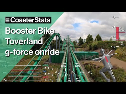 Booster Bike g-force onride - Toverland [4K 60FPS]