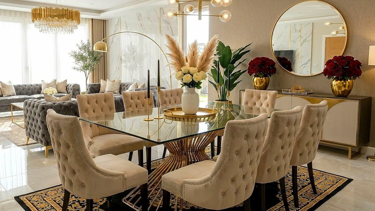 🌟Luxury Dining Rooms with Elegant Velvet Chairs | Modern Home Interior Design Trends 2026