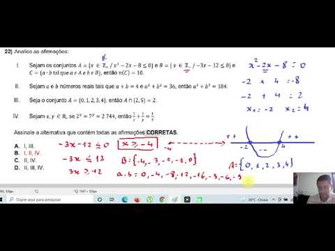 ACAFE MEDICINA 2022 - Conjuntos e Logaritmos