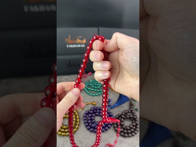 مسباح زعفراني أحمر شفاف