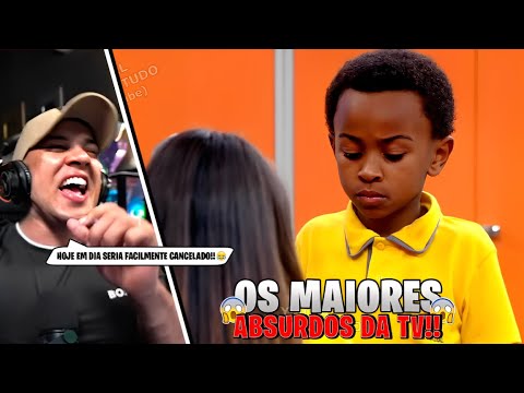 OS MAIORES ABSURDOS DA TV QUE HOJE EM DIA SERIA CRIME! HUDSON AMORIM REAGINDO!