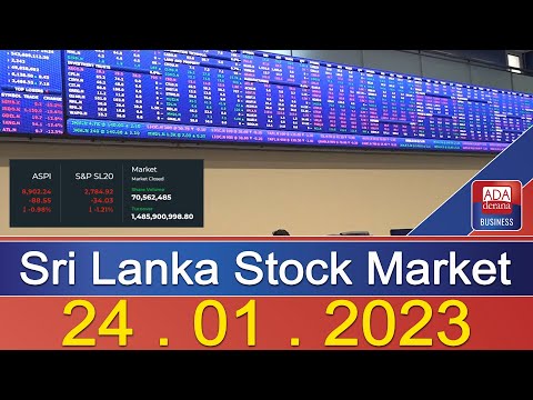 Sri Lanka Stock Market 24.01.2023