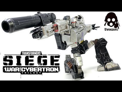 Threezero DLX MEGATRON Transformers SIEGE War For Cybertron Trilogy Unboxing & Review