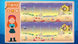 Viki Spotter: Undersea, Level 6 Walkthrough, 1080p/60FPS.