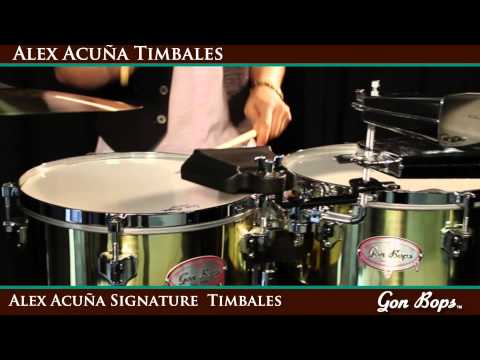 Alex Acuna Signature Timbales by Gon Bops