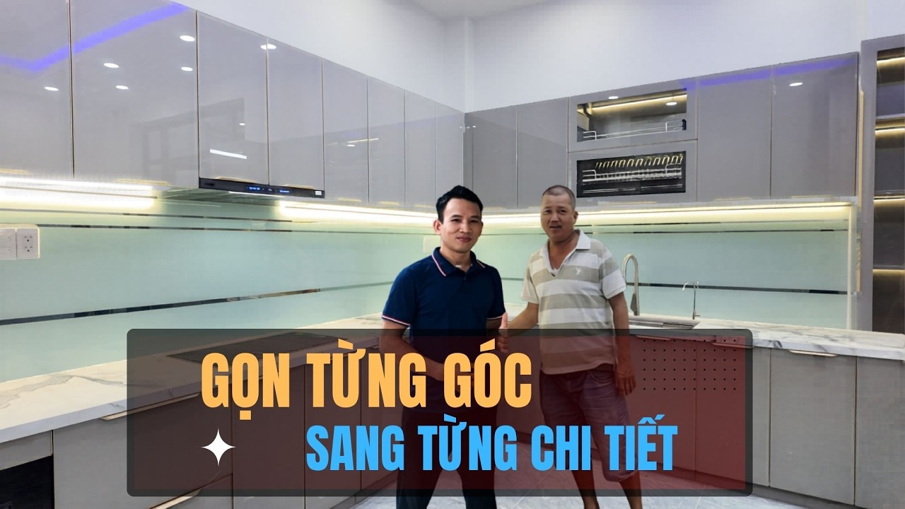 Mẫu Tủ Bếp Inox 304 Cánh Nhôm Hợp Kim Đẹp Hiện Đại
